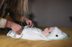 Tommee Tippee Splashtime Newborn Swaddle Dry Towel 0-6 months Blue image number 5
